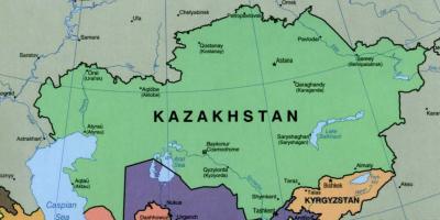 Kat jeyografik nan Kazakhstan, almaty