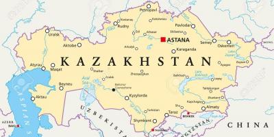 Kat jeyografik nan Kazakhstan astana