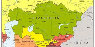 Kat jeyografik nan Kazakhstan kat jeyografik azi
