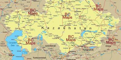 Kazakhstan lavil kat jeyografik